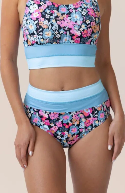 Nani Colorblock Swim Bottom In Blue