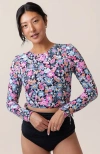 Nani Cropped Rashguard In Multi