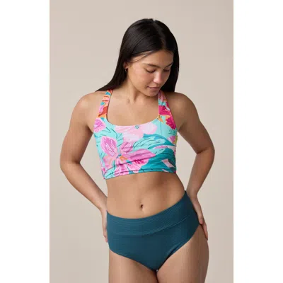 Nani Cross Up Swim Crop In Blue