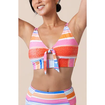 Nani High Tide Bralette Swim Top In Pink