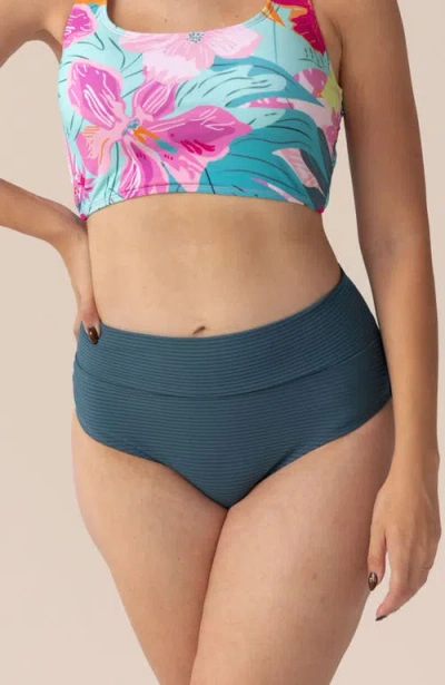 Nani Mid Rise Swim Bottom In Blue