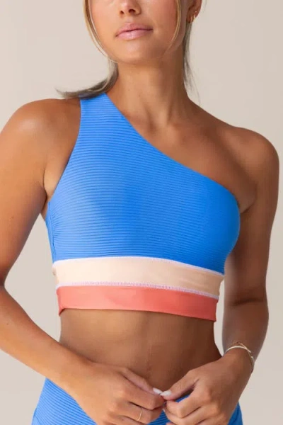 Nani One Shoulder Colorblock In Blue