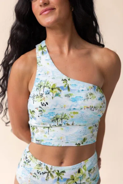 Nani One Shoulder Crop Swim Top