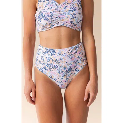 Nani Reversible High Rise Swim Bottom In Blue