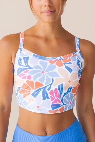 Nani Scoop Neck Swim Top In Blue