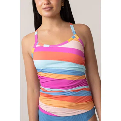 Nani Scoop Neck Tankini In Multi