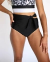 Nani Side Tie Swim Bottom In Black