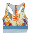 Nani Swimwear Cut Back Crop Swim Top In Green
