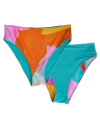 Nani Swimwear Reversible High Leg Swim Bottom In Pink