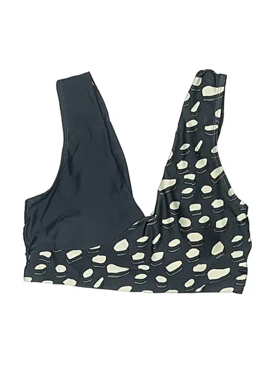 Pre-owned Nani Swimwear Swimsuit Top Black Polka Dots Pattern Swimwear