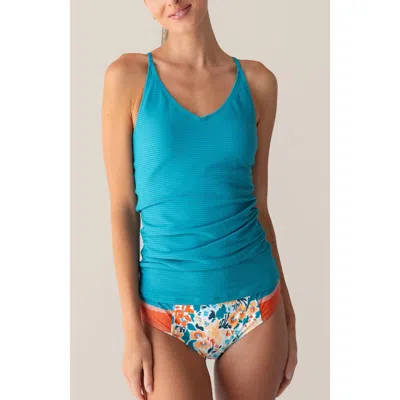 Nani V-neck Tankini In Blue