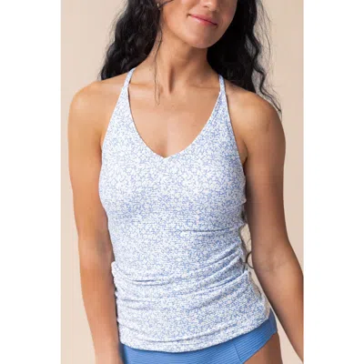 Nani V-neck Tankini In Blue