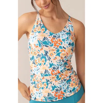 Nani V-neck Tankini In Blue