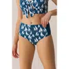 Nani Zip Pocket Swim Bottom In Blue