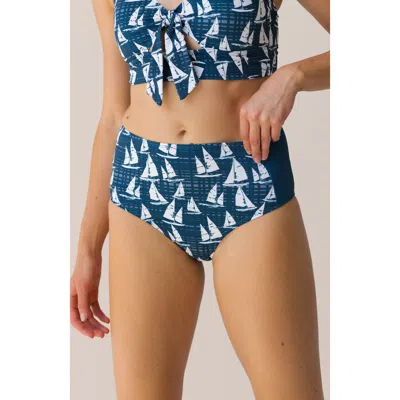 Nani Zip Pocket Swim Bottom In Blue