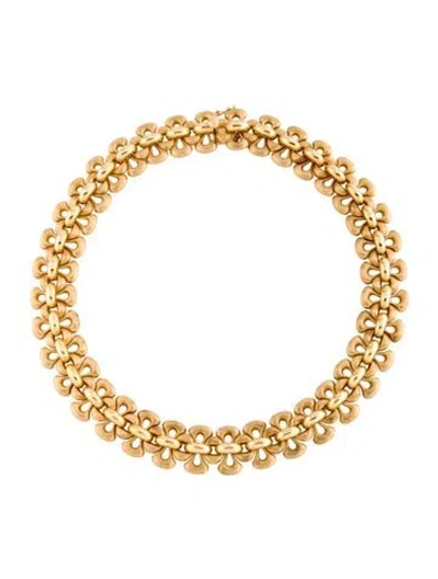 Pre-owned Nanis 18k Collar Necklace, 16.25" In Multicolor
