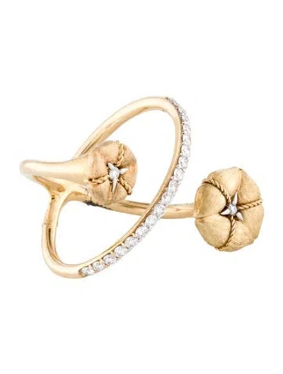 Pre-owned Nanis 18k Diamond Amarcord Ring In Multi