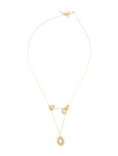 Pre-owned Nanis 18k Diamond Olga Station Necklace, 16.5" In Multi