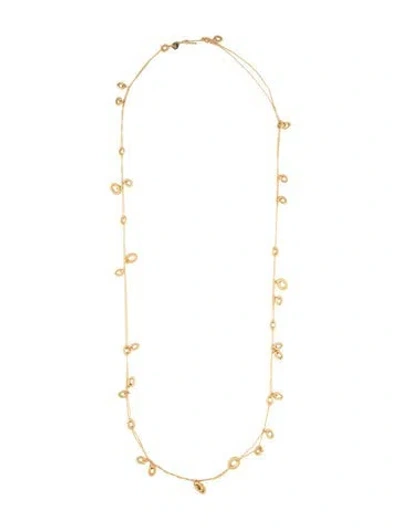 Pre-owned Nanis 18k Olga Station Necklace, 32.5" In Multi