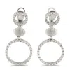 Nanis 18k White Gold 1.20ct Diamond Earrings Na42-100725 In Metallic