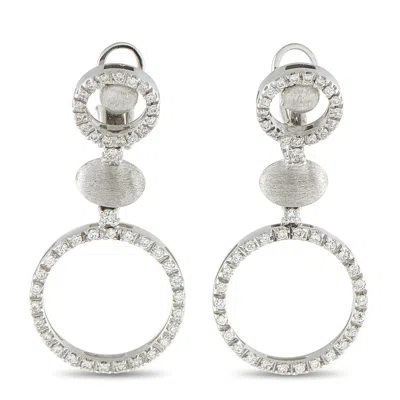 Nanis 18k White Gold 1.20ct Diamond Earrings Na42-100725 In Metallic