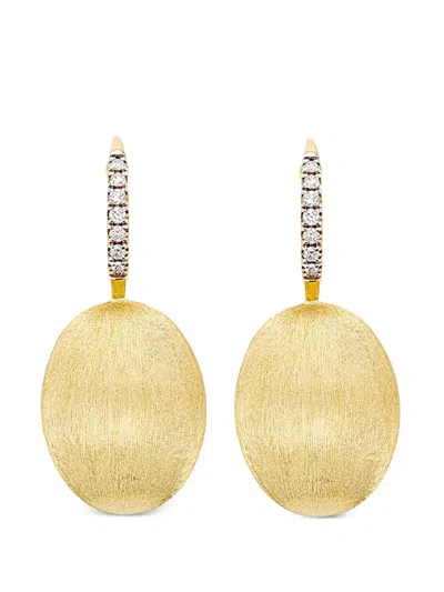 Nanis 18k Yellow Gold Large Ciliegine Diamond Earrings In Gray