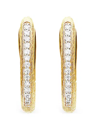 Nanis 18k Yellow Gold Small Libera Diamond Earrings