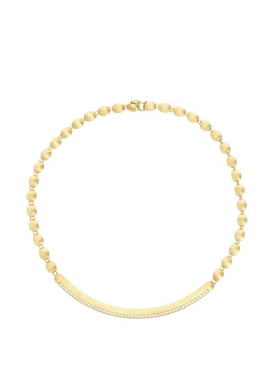 Nanis Elite Boules Diamond Bar Necklace In Gold