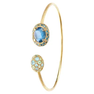 Pre-owned Nanis Reverse Bangle Bracelet In Multi
