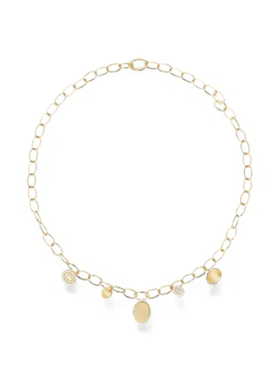 Nanis Sway Boule Link Necklace In Orange