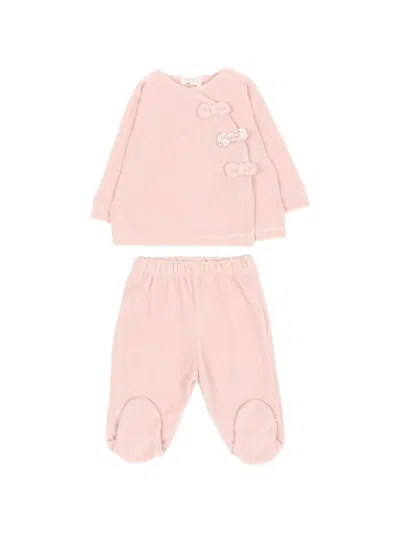Nanán Babies' Bow-detail Corduroy Trouser (set Of Two) In 粉色