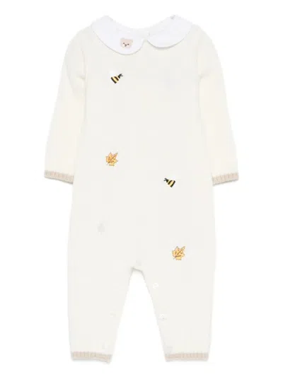 Nanán Embroidered Babygrow In White