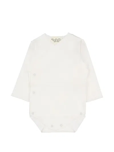 Nanán Embroidered Bow-detail Babywear Set (set Of Three) In White