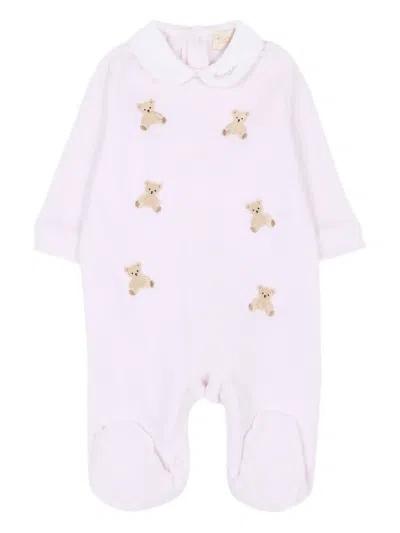 Nanán Babies' Embroidered Collared Pyjamas In Pink