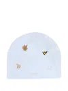 Nanán Embroidered-motif Beanie In Blue