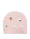 Nanán Embroidered-motif Beanie In Pink