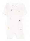 Nanán Embroidered Romper In Neutral