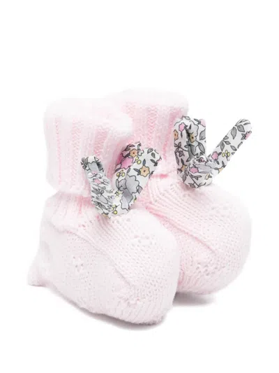 Nanán Babies' Floral Detail Pre-walkers Shoes In Pink