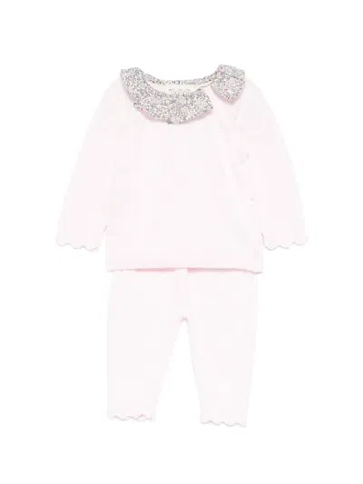Nanán Babies' Knitted Trousers Set (set Of Two) In Pink