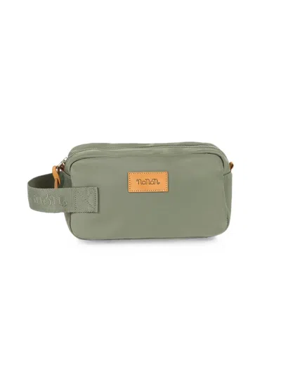 Nanán Babies' Logo-patch Pouch In Green