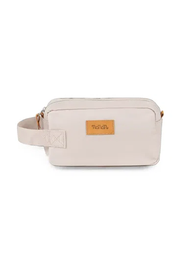 Nanán Babies' Logo-patch Pouch In Neutrals