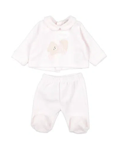 Nanán Newborn Girl Baby Set Light Pink Size 3 Cotton, Polyester