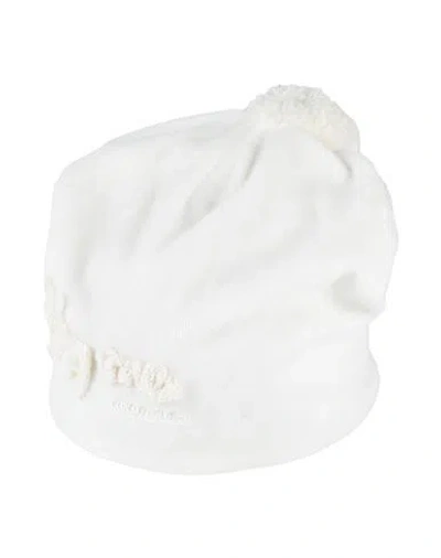 Nanán Babies'  Newborn Girl Hat White Size 1 Cotton, Polyester