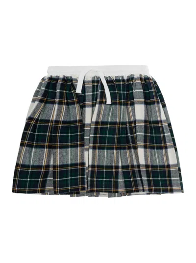Nanán Plaid Cotton Skirt In Multi