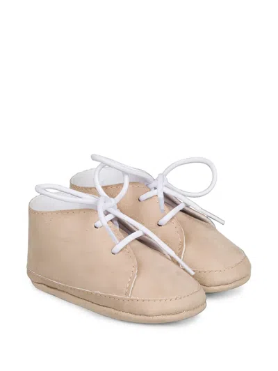 Nanán Babies' Suede Crib Shoes In Neutrals