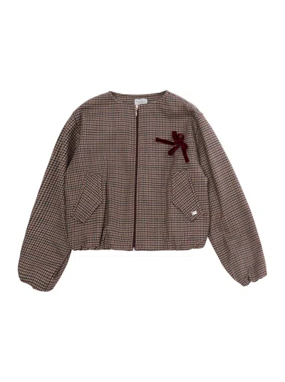 Nanán Tech Fabric Bomber Jacket In Brown