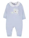 Nanán Teddy Bear-appliqué Romper In Blue