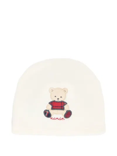 Nanán Babies' Teddy Bear Beanie Hat In Neutral