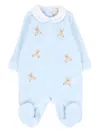 Nanán Teddy-embroidered Pajama In Blue