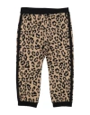 Nanán Toddler Girl Pants Khaki Size 4 Cotton, Acrylic, Elastane In Beige
